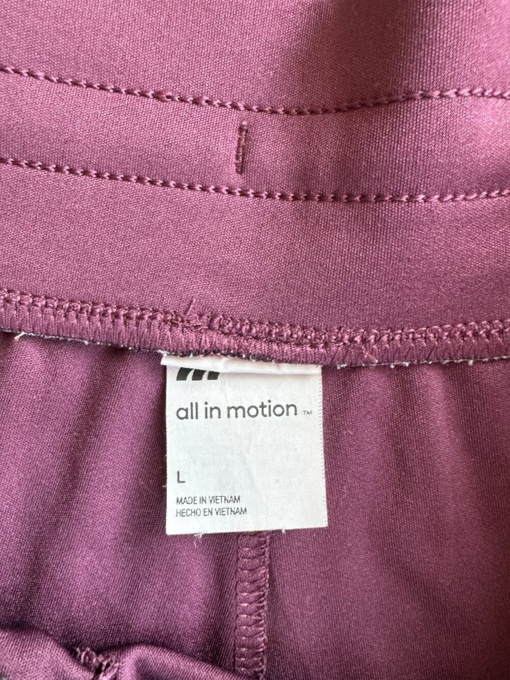 Women’s Athletic All in Motion Shorts L Burgundy/Purple - Picture 2 of 4